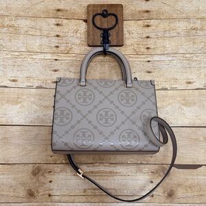 Tory Burch T Monogram Tote in Wild Mushroom NWOT